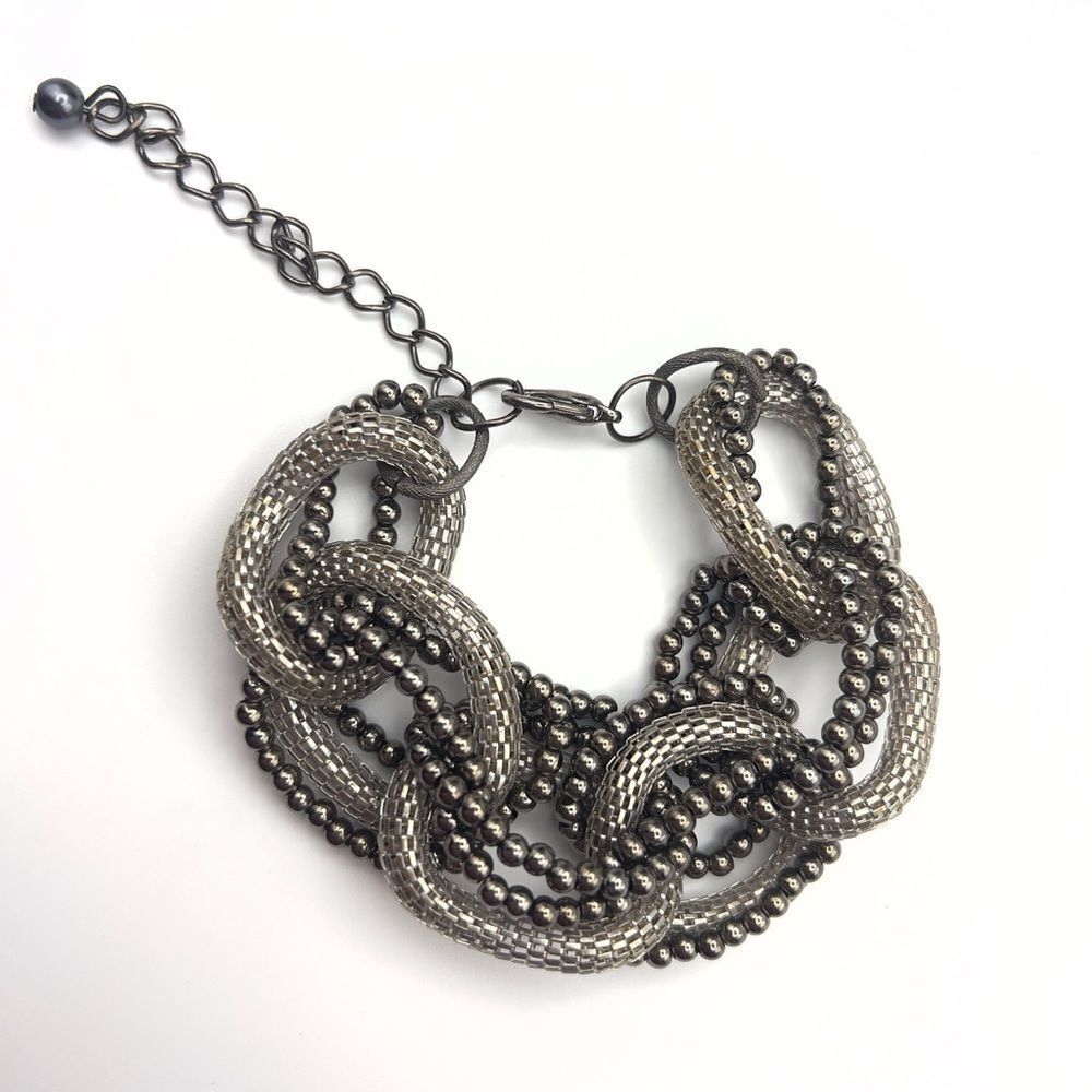 Vintage Elegant Silver Chain Link Bracelet